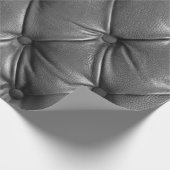 pattern of black genuine leather texture using as geschenkpapier (Ecke)