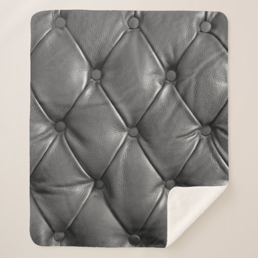 pattern of black genuine leather texture using as sherpadecke (Vorderseite)