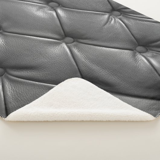 pattern of black genuine leather texture using as sherpadecke (3/4)