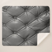 pattern of black genuine leather texture using as sherpadecke (Vorderseite (Horizontal))