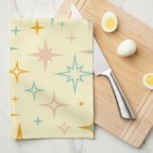 Pattern of colorful retro stars geschirrtuch (Viertel Falte)