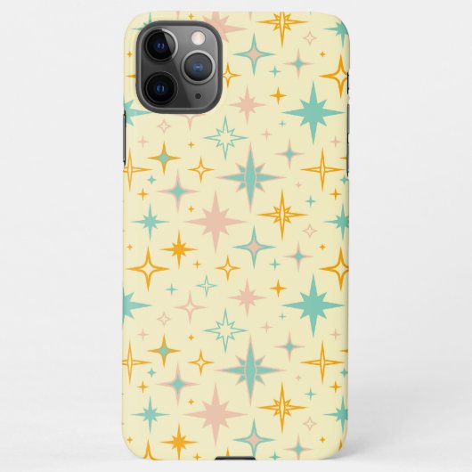 Pattern of colorful retro stars iPhone hülle (Rückseite)
