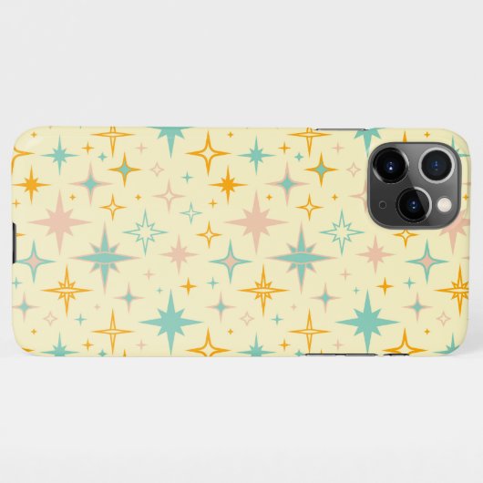 Pattern of colorful retro stars iPhone hülle (Rückseite (Horizontal))