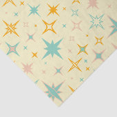 Pattern of colorful retro stars seidenpapier (Ausschnitt)