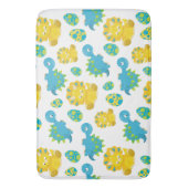 Pattern of Dinosaurs, Cute Dinosaurs, Baby Dino Badematte (Vorderseite Vertikal)