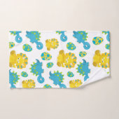 Pattern of Dinosaurs, Cute Dinosaurs, Baby Dino Badhandtuch Set (Handtuch)