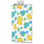 Pattern of Dinosaurs, Cute Dinosaurs, Baby Dino Flachmann (Links)