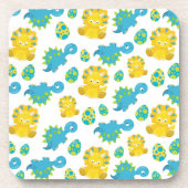Pattern of Dinosaurs, Cute Dinosaurs, Baby Dino Getränkeuntersetzer (Vorderseite)