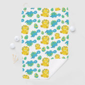 Pattern of Dinosaurs, Cute Dinosaurs, Baby Dino Golfhandtuch (Insitu)