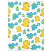 Pattern of Dinosaurs, Cute Dinosaurs, Baby Dino Klemmbrett (Rückseite)
