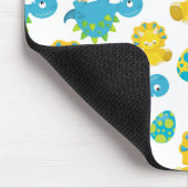 Pattern of Dinosaurs, Cute Dinosaurs, Baby Dino Mousepad (Ecke)