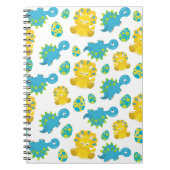 Pattern of Dinosaurs, Cute Dinosaurs, Baby Dino Notizblock (Vorderseite)