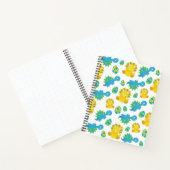 Pattern of Dinosaurs, Cute Dinosaurs, Baby Dino Notizblock (Innenseite)