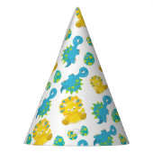 Pattern of Dinosaurs, Cute Dinosaurs, Baby Dino Partyhütchen (Links)