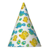 Pattern of Dinosaurs, Cute Dinosaurs, Baby Dino Partyhütchen (Rechts)