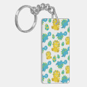 Pattern of Dinosaurs, Cute Dinosaurs, Baby Dino Schlüsselanhänger (Vorderseite links)