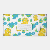 Pattern of Dinosaurs, Cute Dinosaurs, Baby Dino Schreibtischunterlage (Tastatur & Maus)