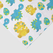 Pattern of Dinosaurs, Cute Dinosaurs, Baby Dino Seidenpapier (Ausschnitt)