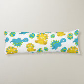 Pattern of Dinosaurs, Cute Dinosaurs, Baby Dino Seitenschläferkissen (Rückseite)