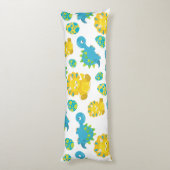 Pattern of Dinosaurs, Cute Dinosaurs, Baby Dino Seitenschläferkissen (Rückseite (Vertikal))