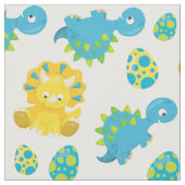 Pattern of Dinosaurs, Cute Dinosaurs, Baby Dino Stoff (Nahaufnahme)