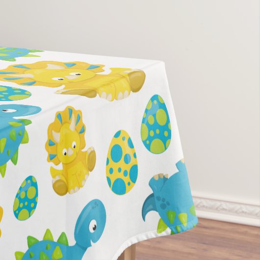 Pattern of Dinosaurs, Cute Dinosaurs, Baby Dino Tischdecke (Beispiel)