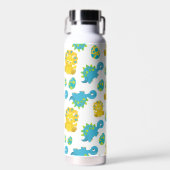Pattern of Dinosaurs, Cute Dinosaurs, Baby Dino Trinkflasche (Vorne)