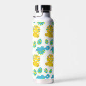 Pattern of Dinosaurs, Cute Dinosaurs, Baby Dino Trinkflasche (Rechts)