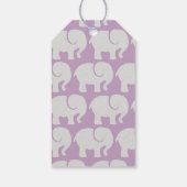 Pattern Of Elephants, Elephant Pattern, Your Name Geschenkanhänger (Rückseite)
