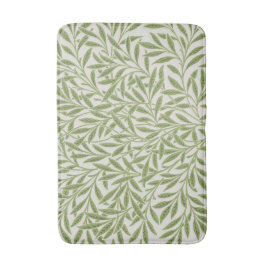 Pattern of green leafy branches  badematte