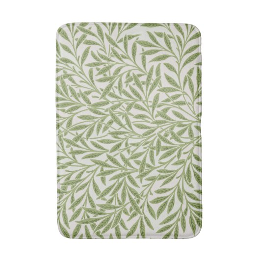Pattern of green leafy branches  badematte (Vorderseite Vertikal)