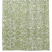 Pattern of green leafy branches  duschvorhang (Vorderseite)