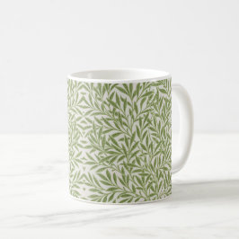Pattern of green leafy branches  kaffeetasse