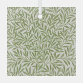 Pattern of green leafy branches  ornament aus glas (Vorderseite)