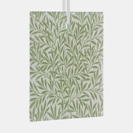 Pattern of green leafy branches  ornament aus glas (Vorderseite Rechts)