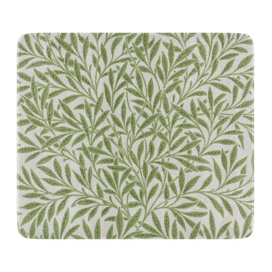 Pattern of green leafy branches  schneidebrett (Vorderseite)