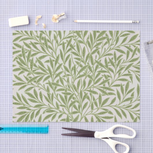 Pattern of green leafy branches  seidenpapier (Handwerk)