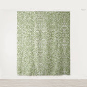 Pattern of green leafy branches  wandteppich (Vorderseite)