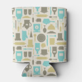 Pattern Of Kitchen Tools Dosenkühler (Rückseite)