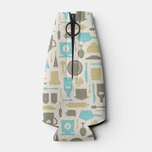 Pattern Of Kitchen Tools Flaschenkühler (Rückseite)