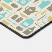 Pattern Of Kitchen Tools Schreibtischunterlage (Ecke)