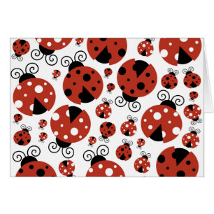 Pattern of Ladybugs, Cute Ladybugs, Red Ladybugs