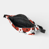 Pattern of Ladybugs, Cute Ladybugs, Red Ladybugs Bauchtasche (Offen)