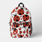 Pattern of Ladybugs, Cute Ladybugs, Red Ladybugs Bedruckter Rucksack (Vorderseite)