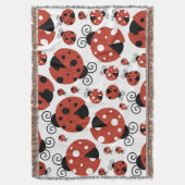 Pattern of Ladybugs, Cute Ladybugs, Red Ladybugs Decke (Vorderseite Vertikal)