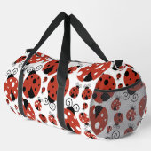 Pattern of Ladybugs, Cute Ladybugs, Red Ladybugs Duffle Bag (Rechte Ecke)