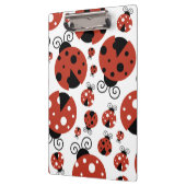 Pattern of Ladybugs, Cute Ladybugs, Red Ladybugs Klemmbrett (Links)