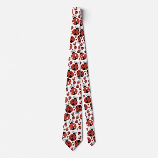 Pattern of Ladybugs, Cute Ladybugs, Red Ladybugs Krawatte (Vorderseite)