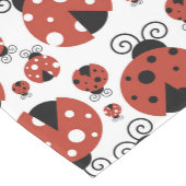 Pattern of Ladybugs, Cute Ladybugs, Red Ladybugs Mittelgroßer Tischläufer (Ecke)