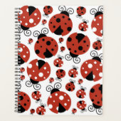 Pattern of Ladybugs, Cute Ladybugs, Red Ladybugs Planer (Vorderseite)